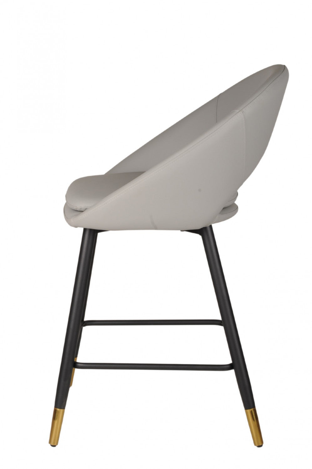 Mila Counter Stool - Grey/Black - Set of Two