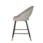 Mila Counter Stool - Grey/Black - Set of Two