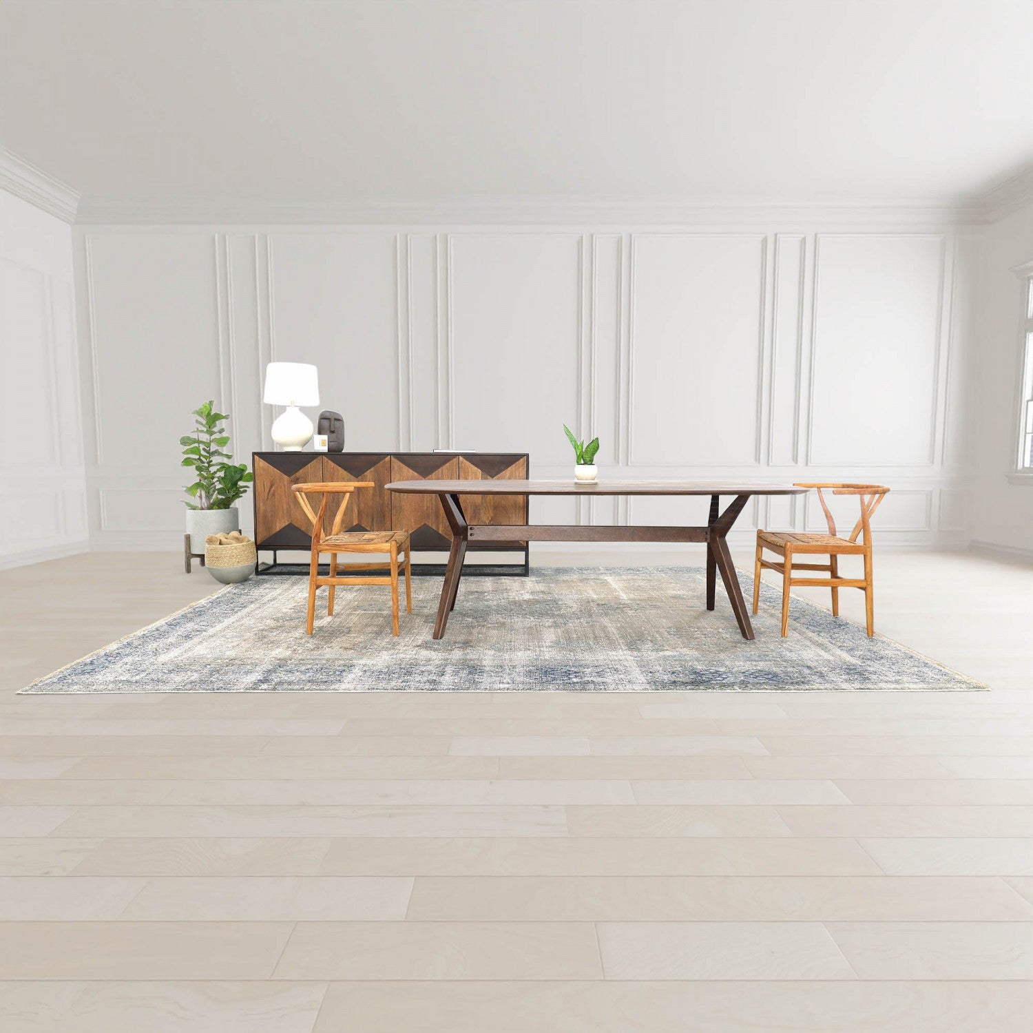 Bayan Caterpillar Twin Chair - Natural