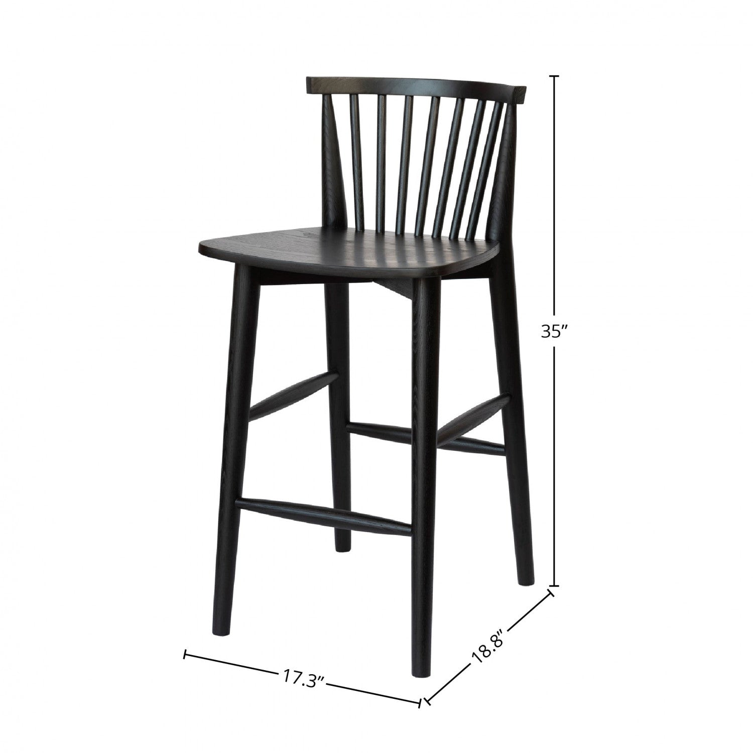 Dorsen Counter Stool - Black