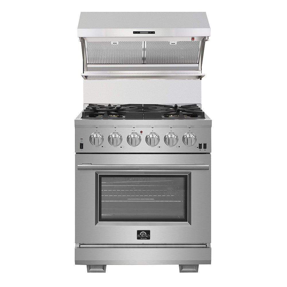 Forno Savona Stainless Steel 30" 600 CFM Wall Mounted Range Hood - FRHWM5029-30HB