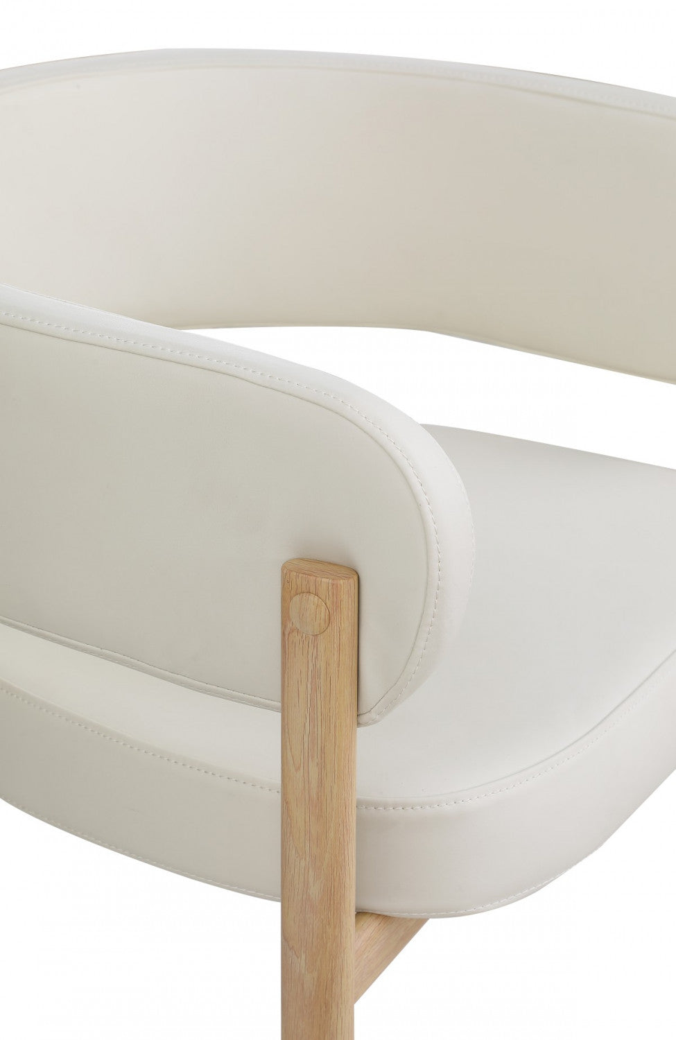 Rhett Dining Chair - Cream/Oak - Set of Two