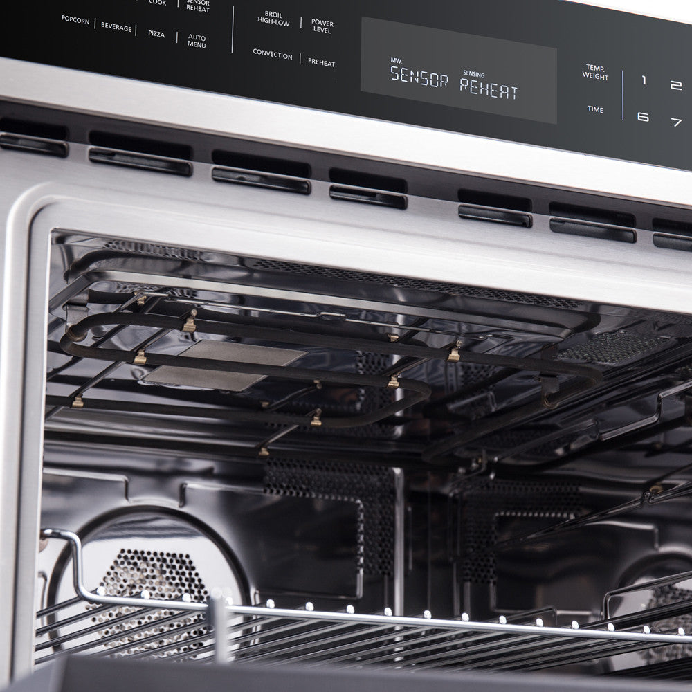 Forno Oliena Stainless Steel 30" Built-In Microwave Convection Oven (1.6 Cu. Ft.) - FMWDR3093-30