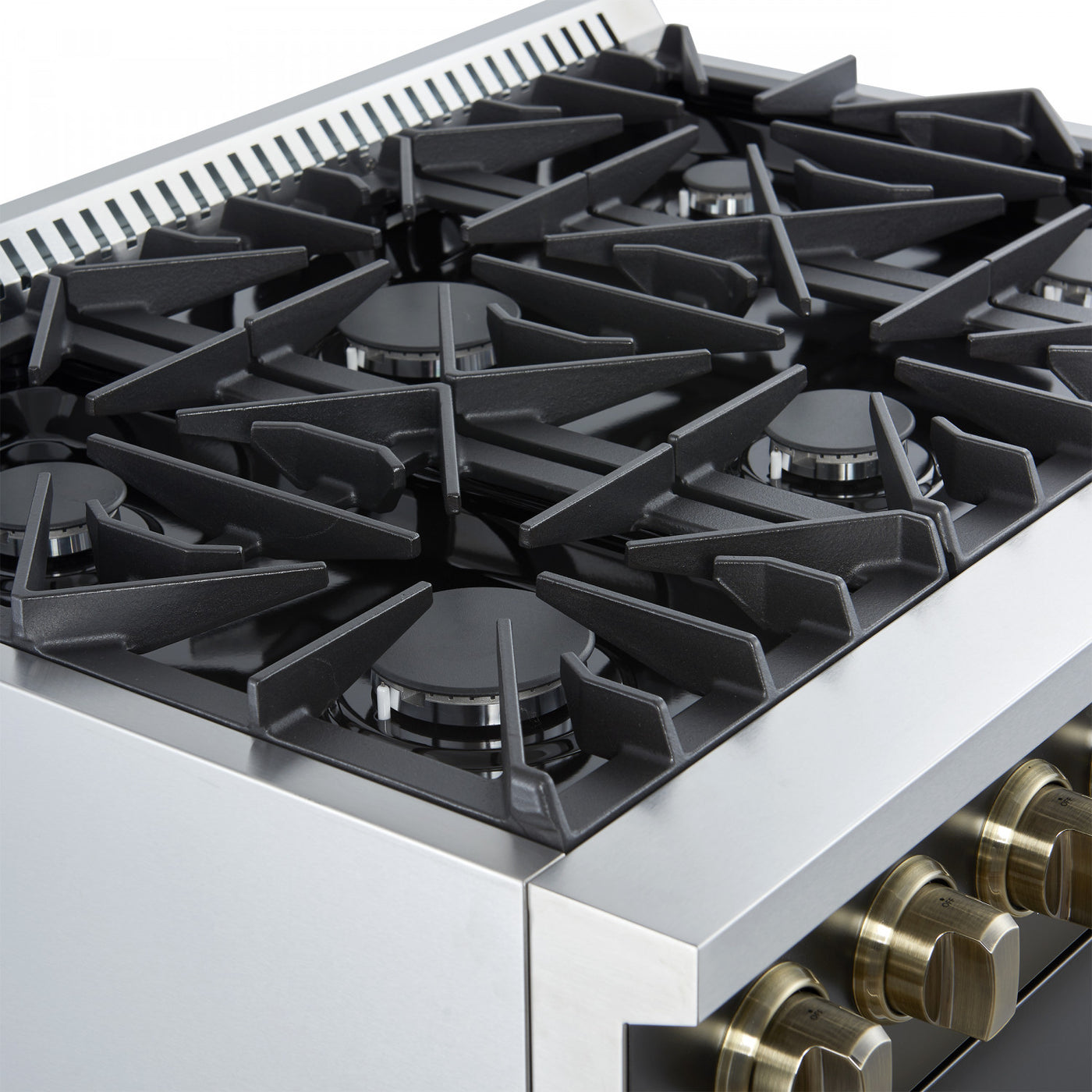 Forno Marco 36" Black Freestanding Gas Range (5.36 Cu. Ft.) - FFSGS6277-36BLK
