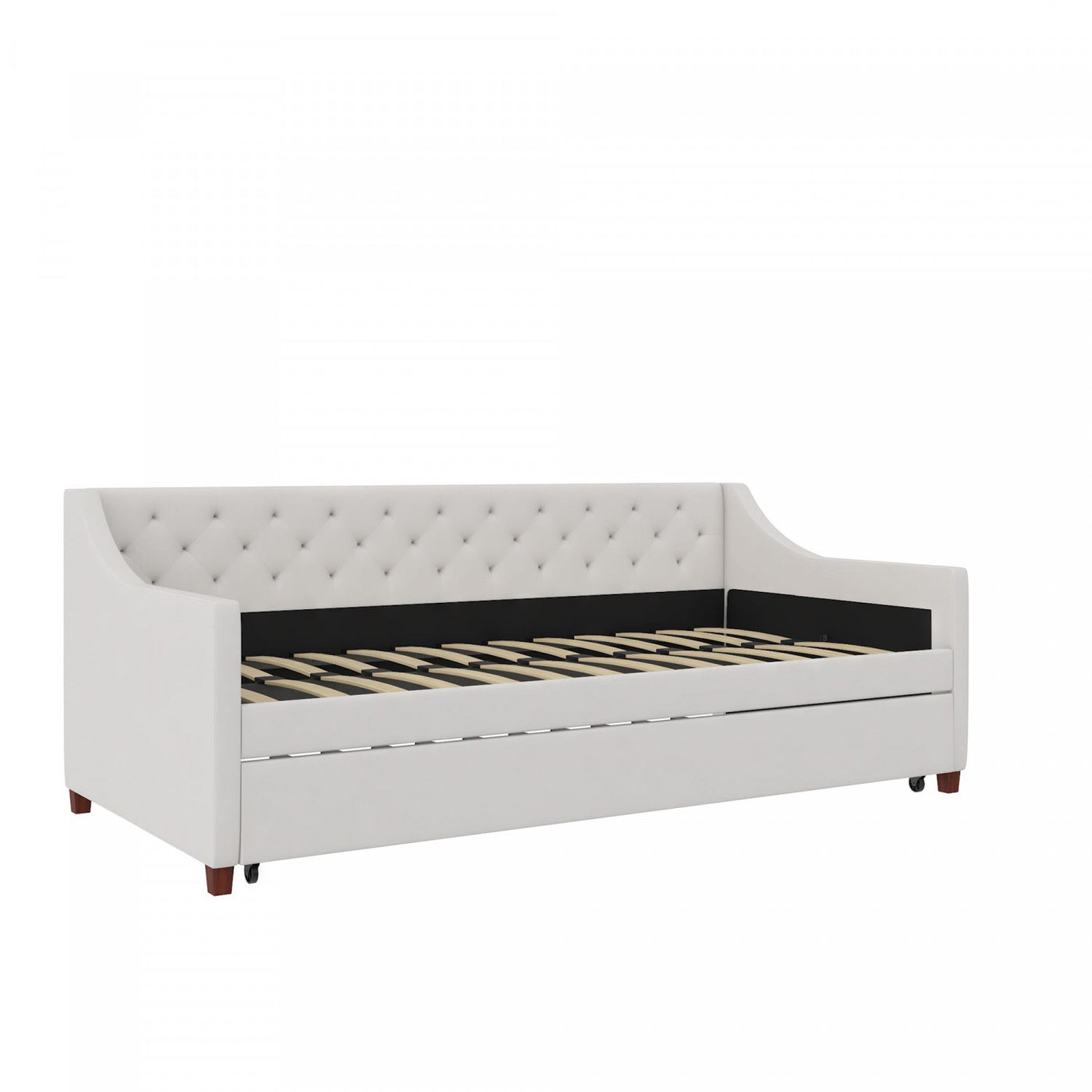 Novogratz Her Majesty Twin Daybed and Trundle - Ivory