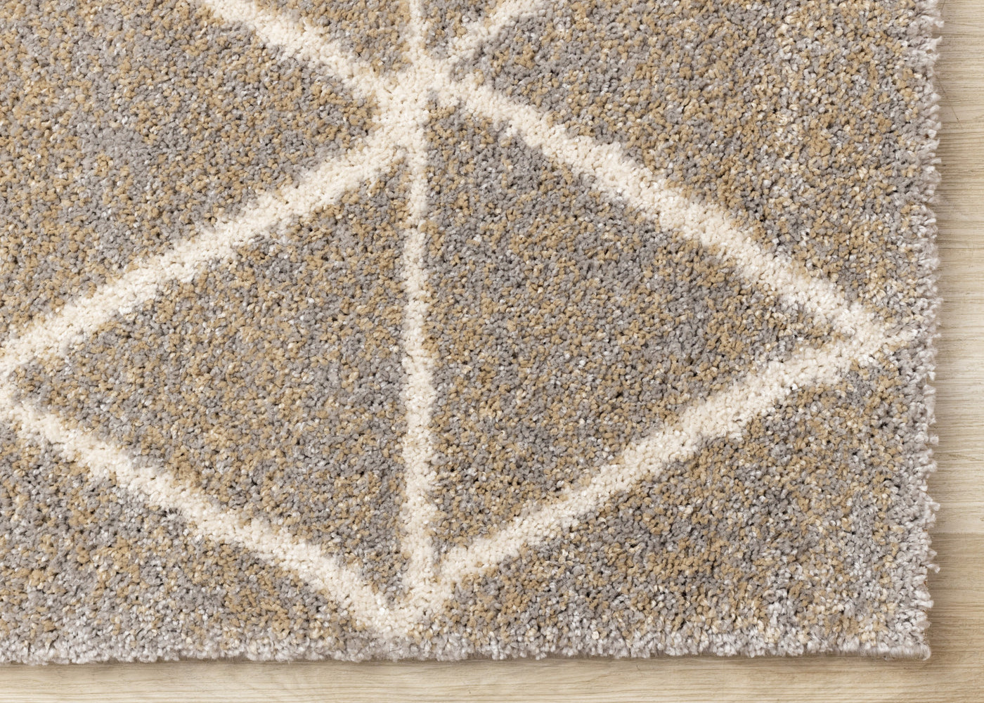 Halle Casual Contemporary Trellis Area Rug - Greige Cream - 8' X 11'
