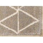 Halle Casual Contemporary Trellis Area Rug - Greige Cream - 8' X 11'