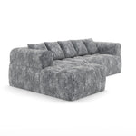 Maya All Foam Sectional - Grey