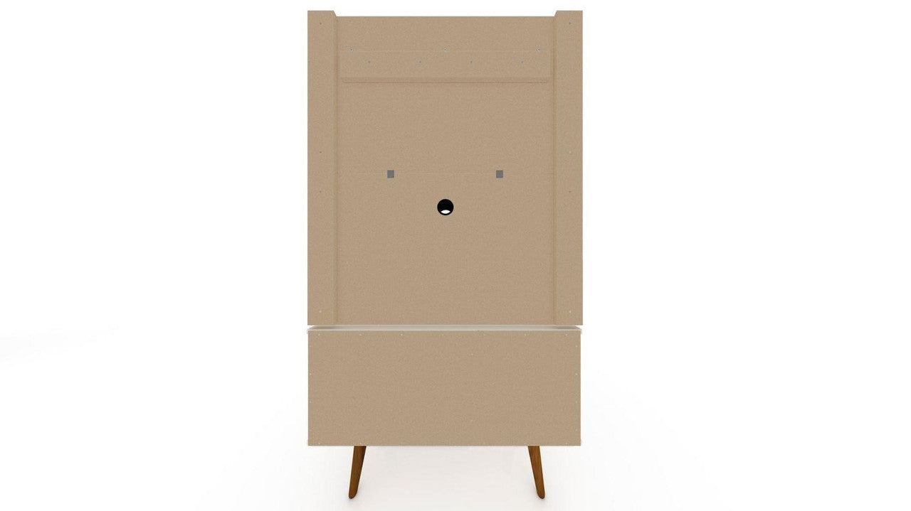 Otuken 35" TV Stand and Panel Set - Off White