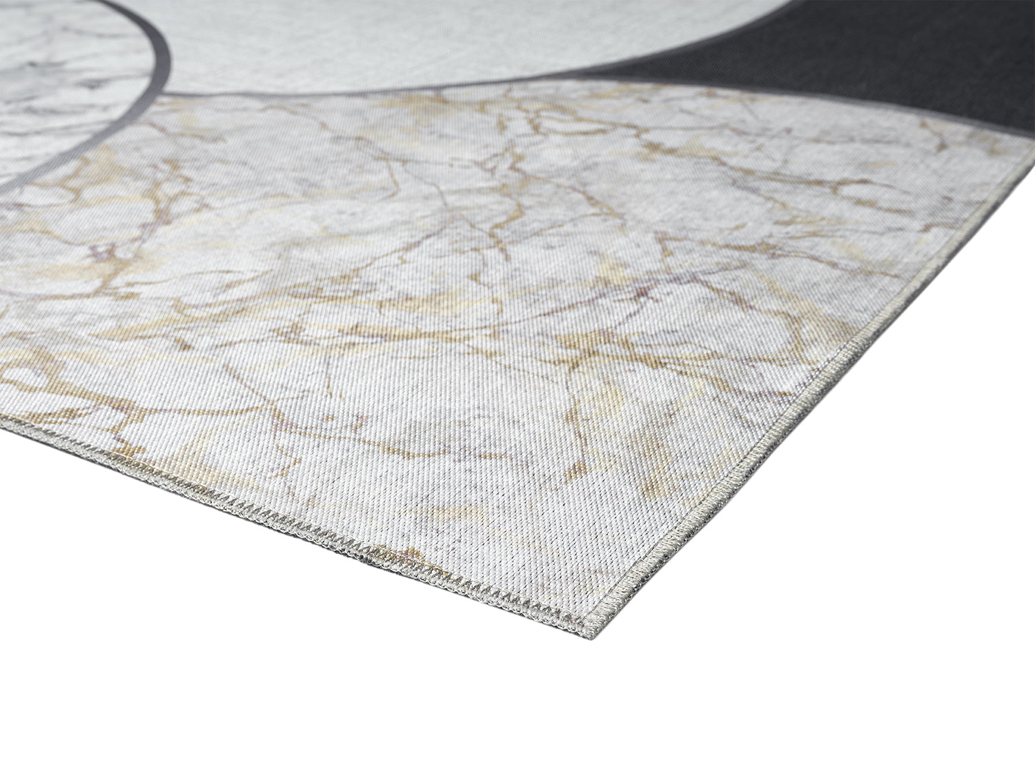 Jaipur 5' X 8' Washable Area Rug - Black and Ivory