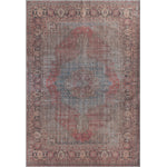 Jaipur 5' X 8' Washable Area Rug - Red and Blue