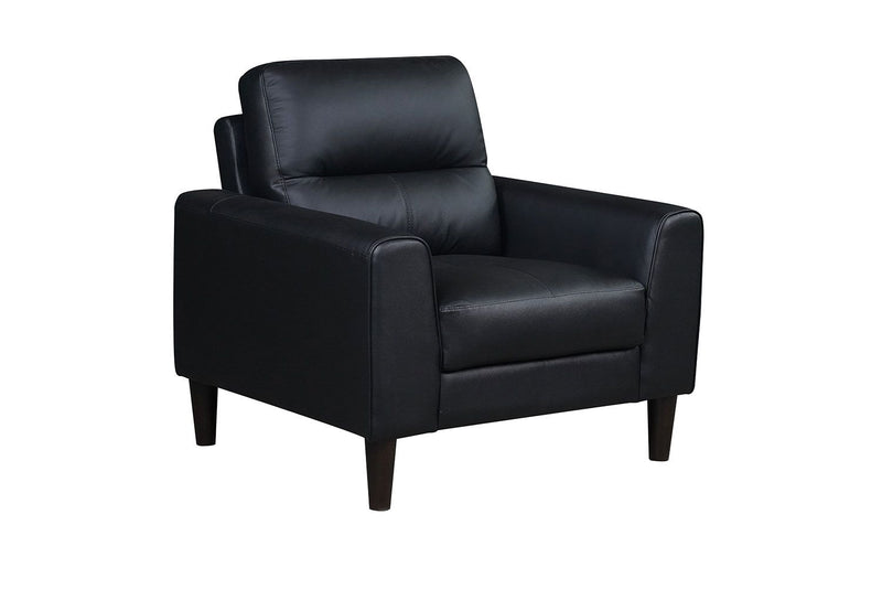 Relax Form LEATHERTEX TREVISO ① Verissimo Leather Chair - Black | Leon's
