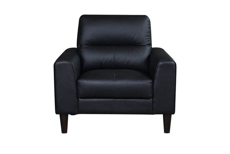 Verissimo Leather Chair Black Leon's
