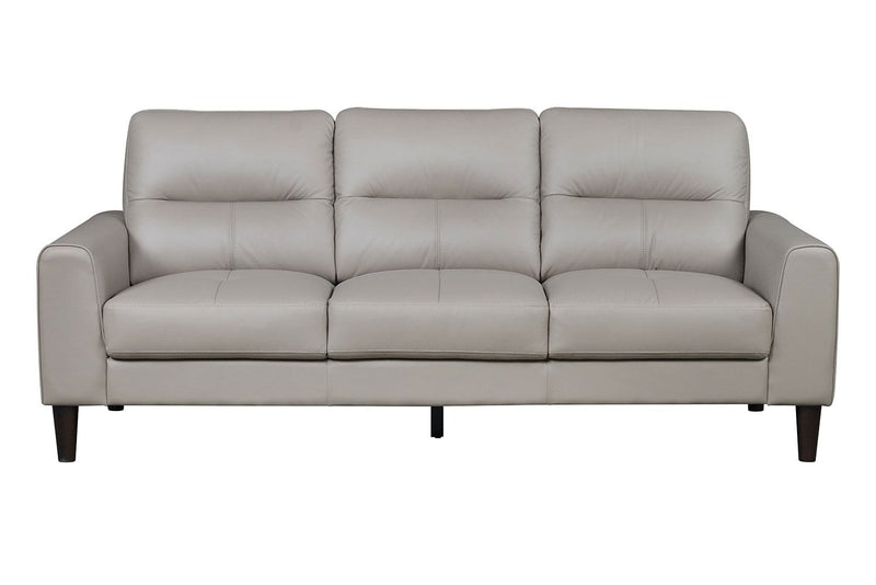 Verissimo Leather Sofa Latte Leon's