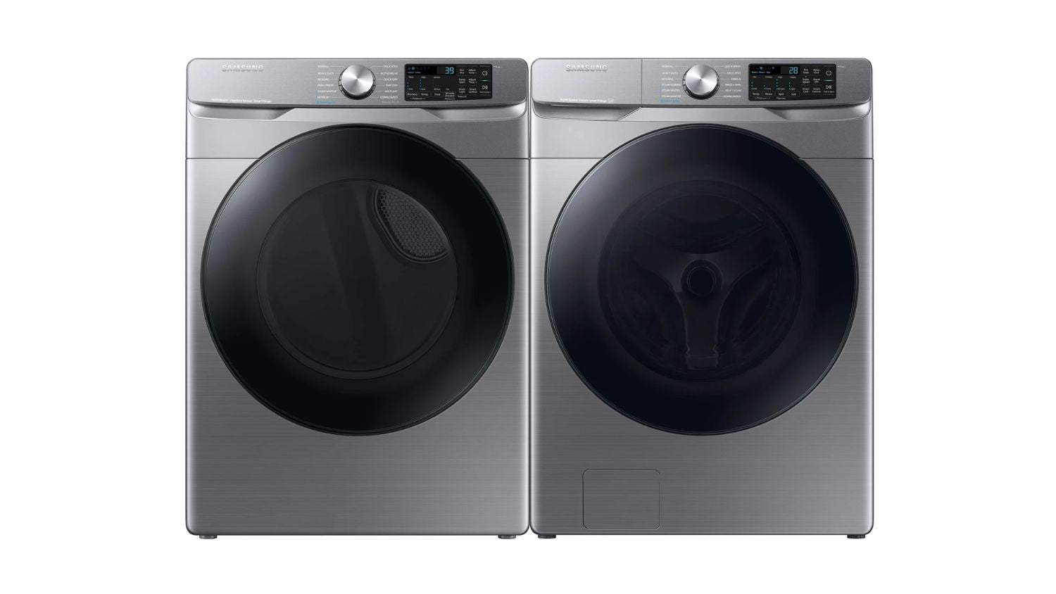 Samsung Platinum Front-Load Washer (5.2 cu. ft.) & Electric Dryer (7.5 cu. ft.) - WF45B6300AP/DVE45B6305P