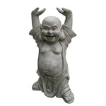 Lucky Strike Laughing Indoor/Outdoor Buddha Statue - Grey