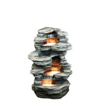 Calming Stone Waterall Fountain With Halogen Light
