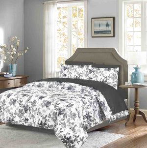 Cotton House 7-Piece Queen Comforter Set - Noir Petals