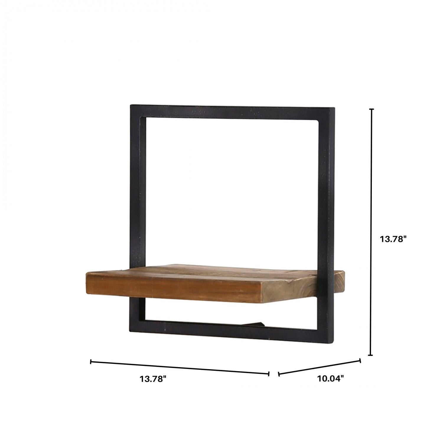 Bayan Metal Frame Wall Box II - Teak