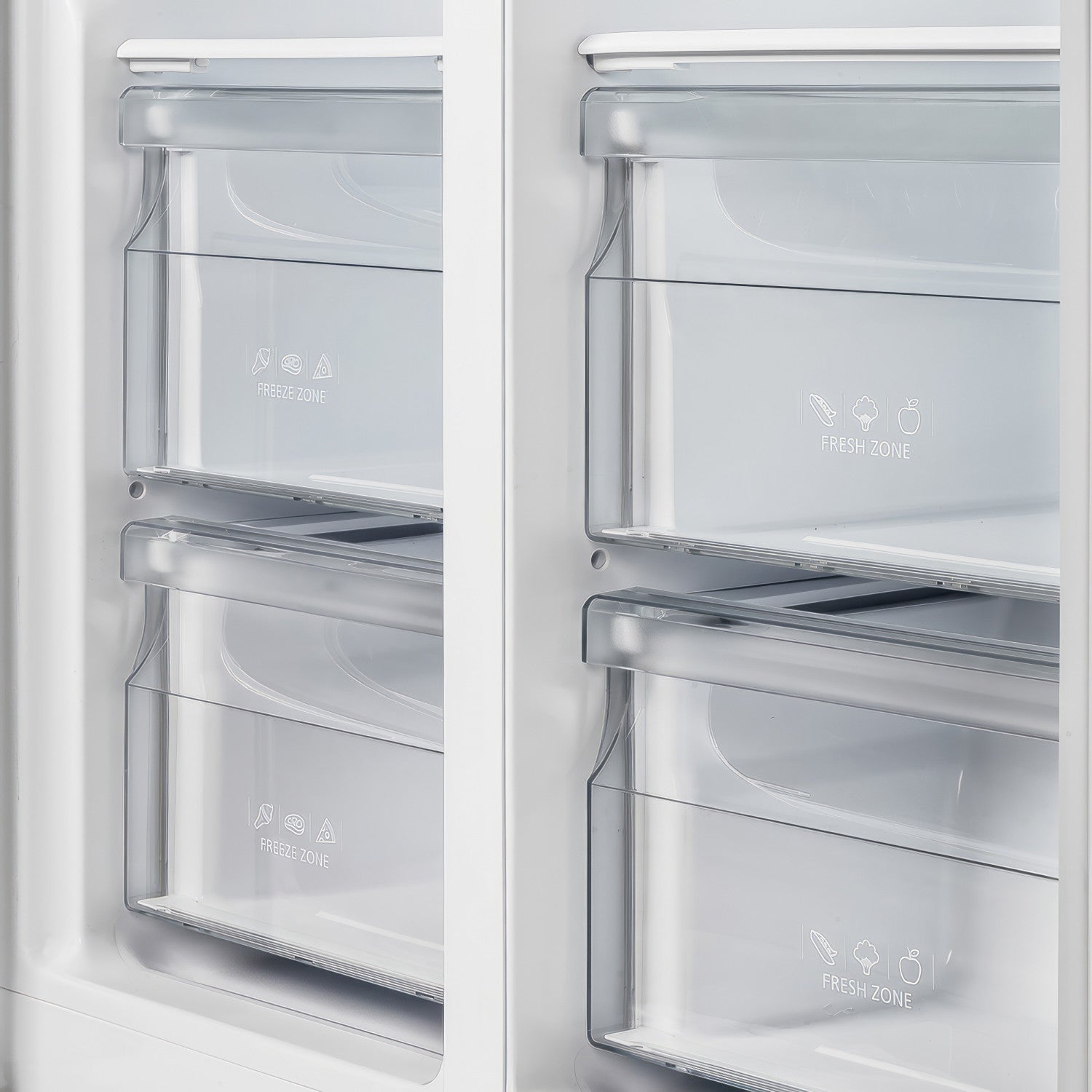 Forno Salerno 15.6 Cu.Ft. 33" Black Freestanding Side-by-side Refrigerator - FFRBI1805-33BLK