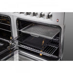 Forno Galiano 60" Stainless Steel Freestanding Dual Fuel Double Oven Range with True Convection (8.64 Cu. Ft.) - FFSGS6156-60