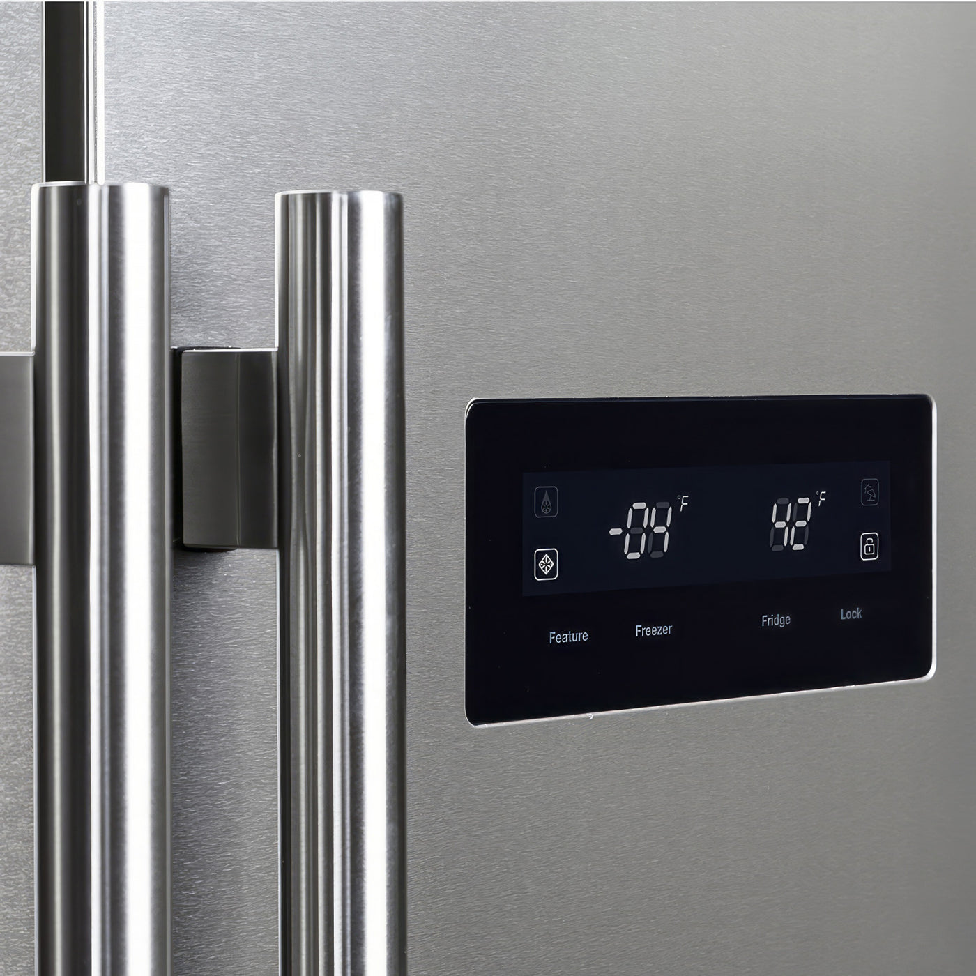 Forno Salerno 33" Stainless Steel Freestanding Side-by-Side Refrigerator (15.6 Cu. Ft.) - FFRBI1805-33SB