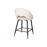 Mila Counter Stool - White/Black - Set of Two