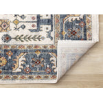 Macie Traditional Border Area Rug - Cream Blue - 8' X 11'