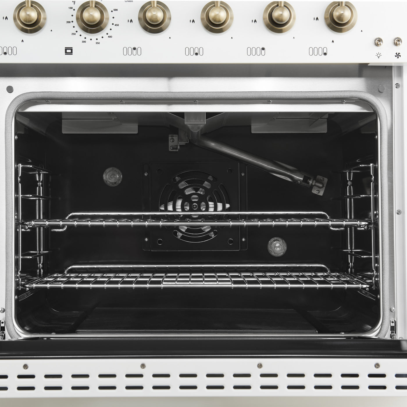 Forno Antico 48" White Freestanding Double Oven Gas Range (5.5 Cu. Ft.) - FFSGS6219-48WHT
