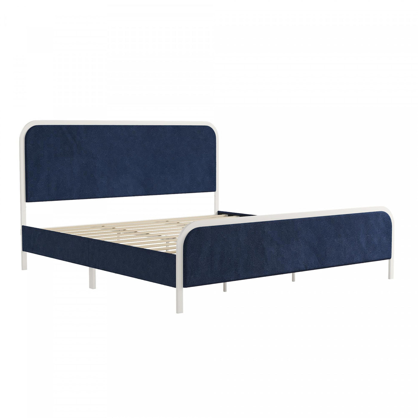 Novogratz Tallulah Upholstered King Platform Bed - Navy