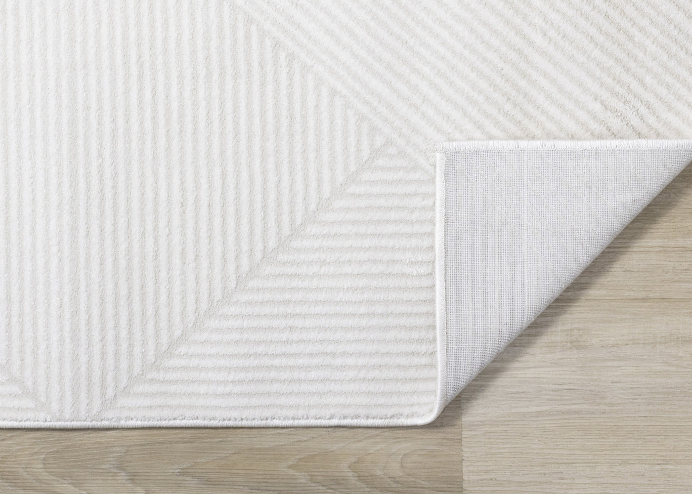Hillary Neutral Diamonds Area Rug - Cream - 5' X 8'