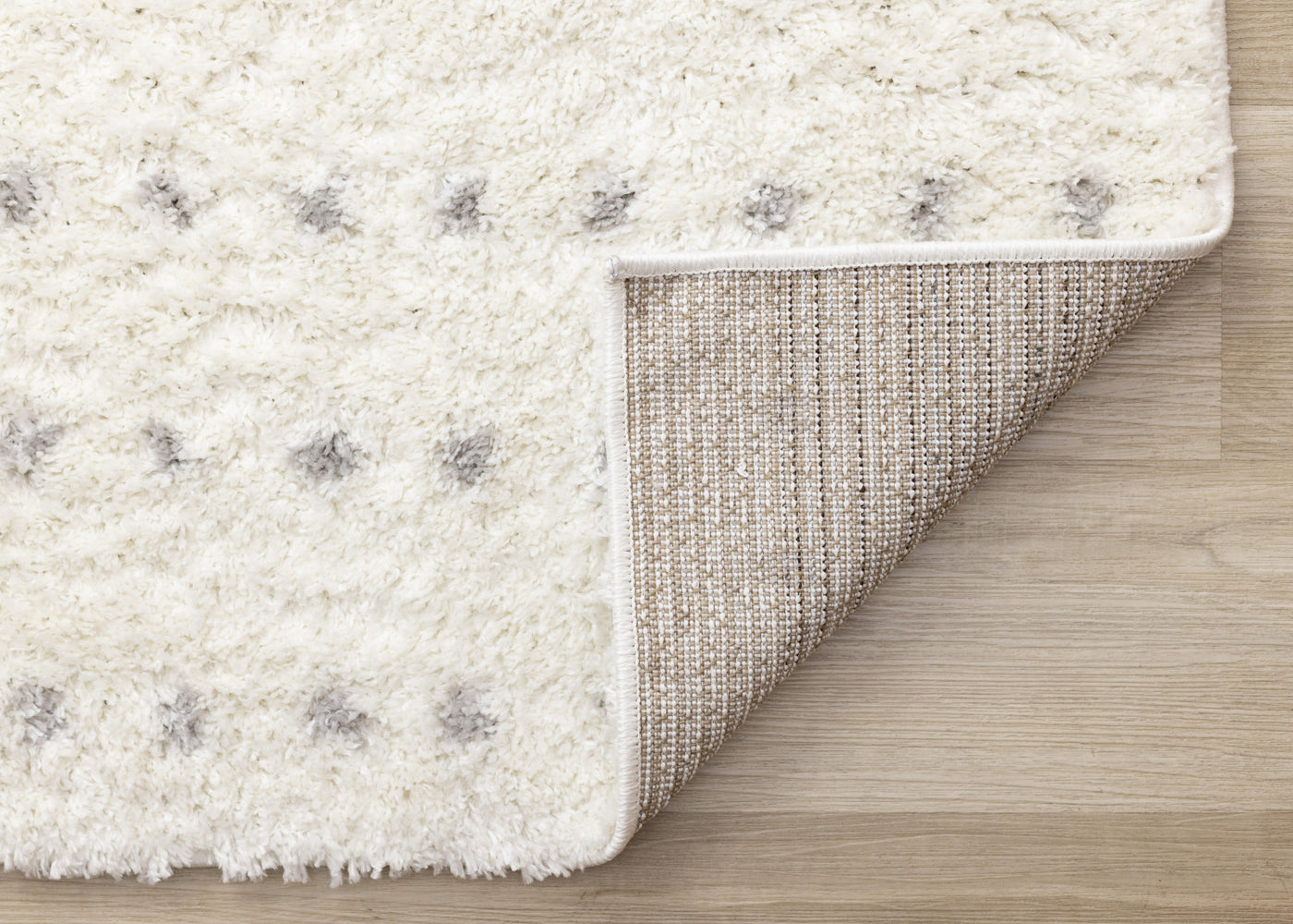 Palmer Casual Contemporary Speckled Area Rug - White Grey - 7' X 10'