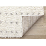 Palmer Casual Contemporary Speckled Area Rug - White Grey - 7' X 10'