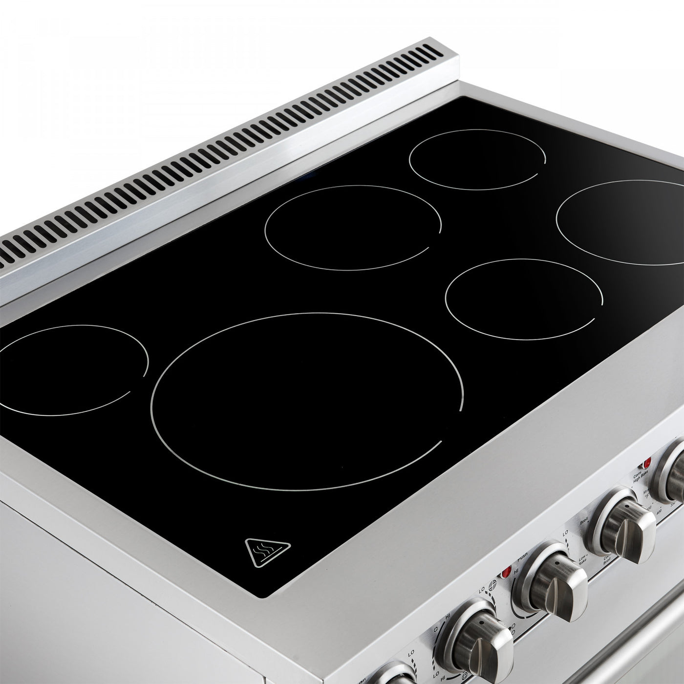 Forno Paolo 36" Stainless Steel Freestanding Electric Range With True Convection (5.44 Cu. Ft.) - FFSEL6011-36