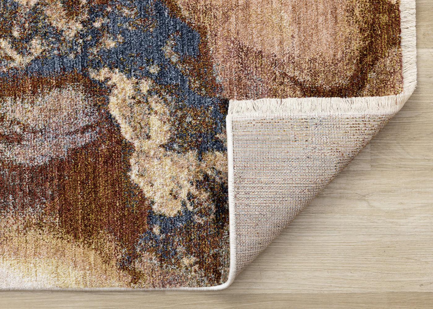 Micah Modern Galaxy Area Rug - Cream Grey Blue - 5' X 8'