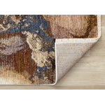 Micah Modern Galaxy Area Rug - Cream Grey Blue - 8' X 11'