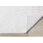 Hillary Modern Swirls Area Rug - Cream - 5' X 8'