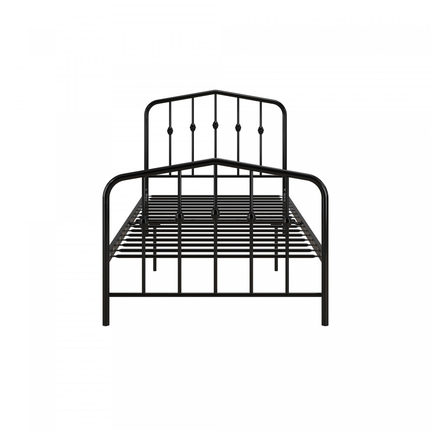 Novogratz Bushwick Metal Platform Twin Bed - Black