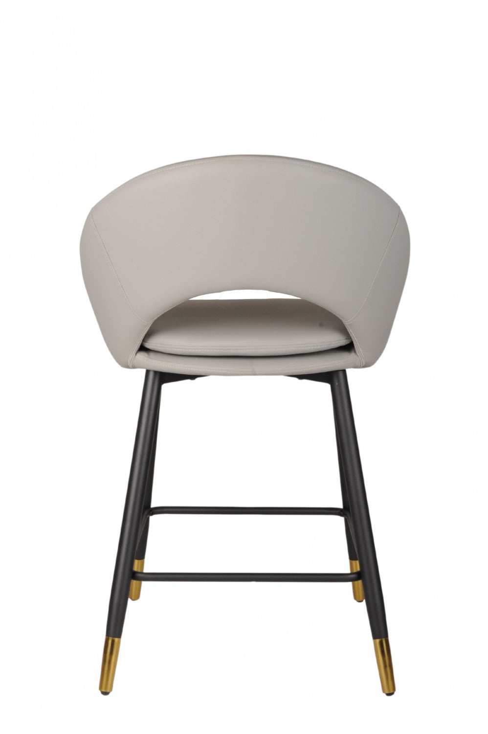 Mila Counter Stool - Grey/Black - Set of Two