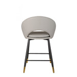 Mila Counter Stool - Grey/Black - Set of Two