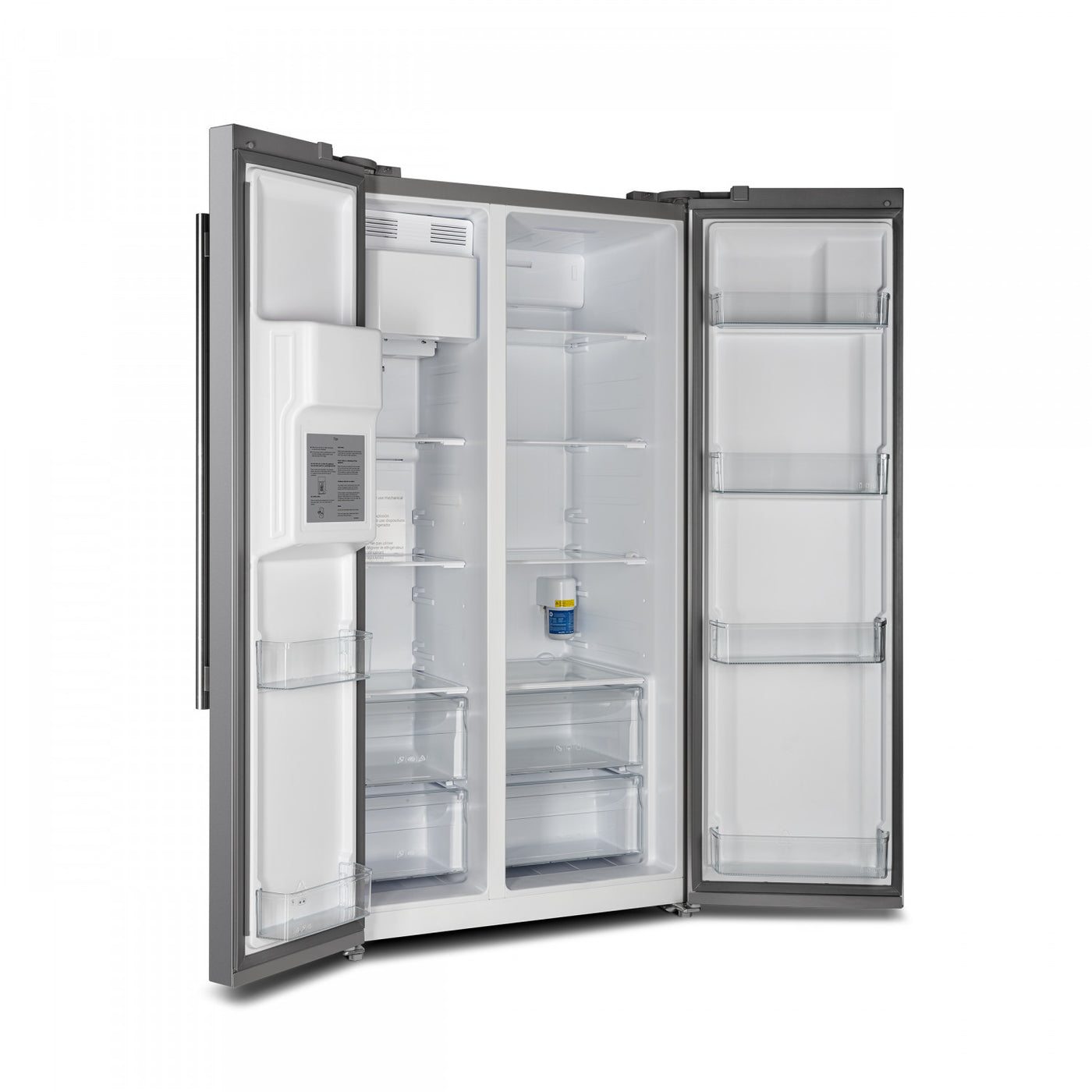 Forno Salerno 40" Stainless Steel Built-in Side-by-Side Refrigerator With Ice & Water Dispenser (20 Cu. Ft.) - FFRBI1844-40SG