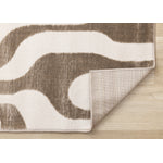 Logan Modern Area Rug - Brown Cream - 8' X 11'