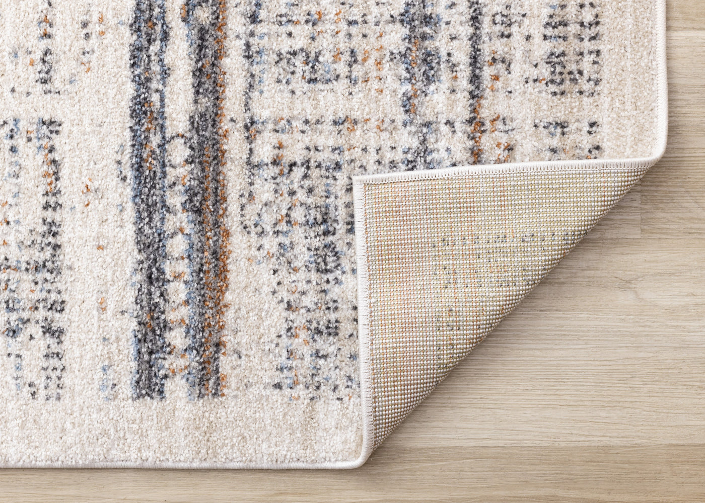 Sadie Casual Contemporary Area Rug - Grey Beige - 8' X 11'