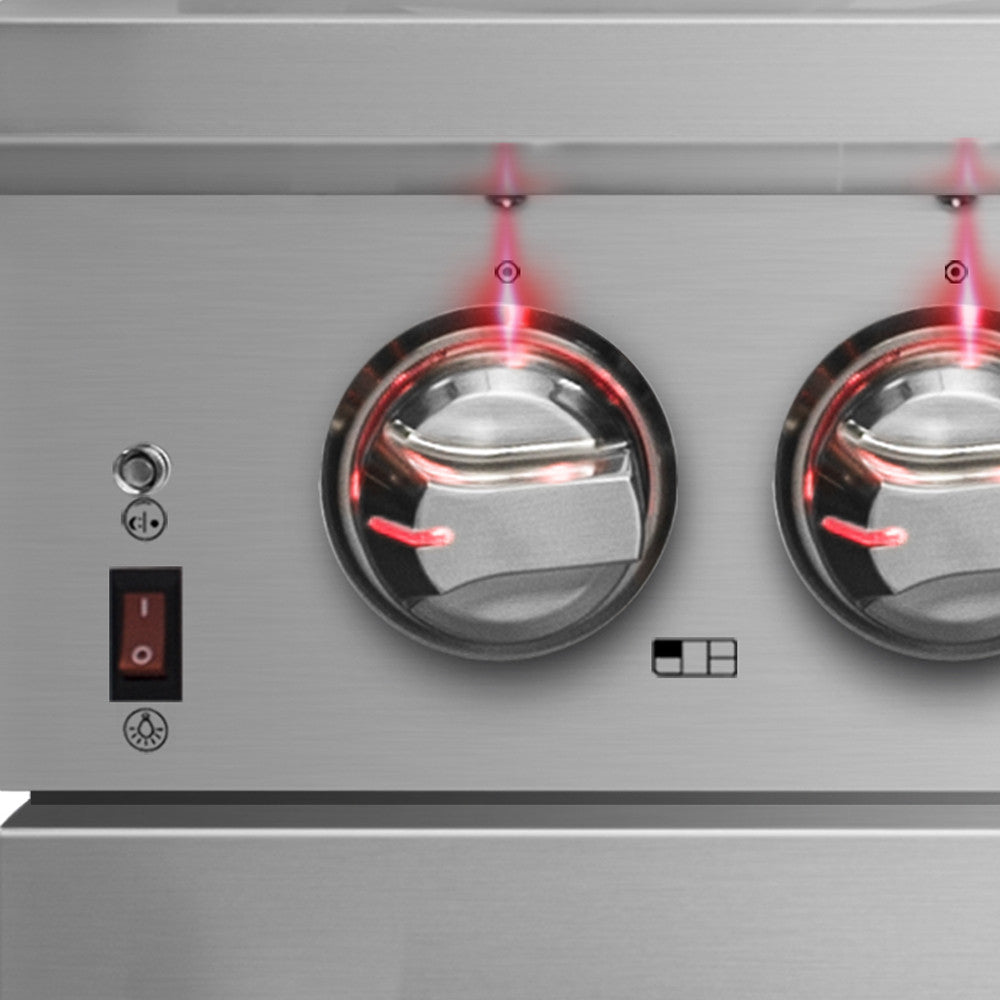 Forno Capriasca 30" Stainless Steel Dual Fuel Range With True Convection (4.32 Cu. Ft.) - FFSGS6187-30