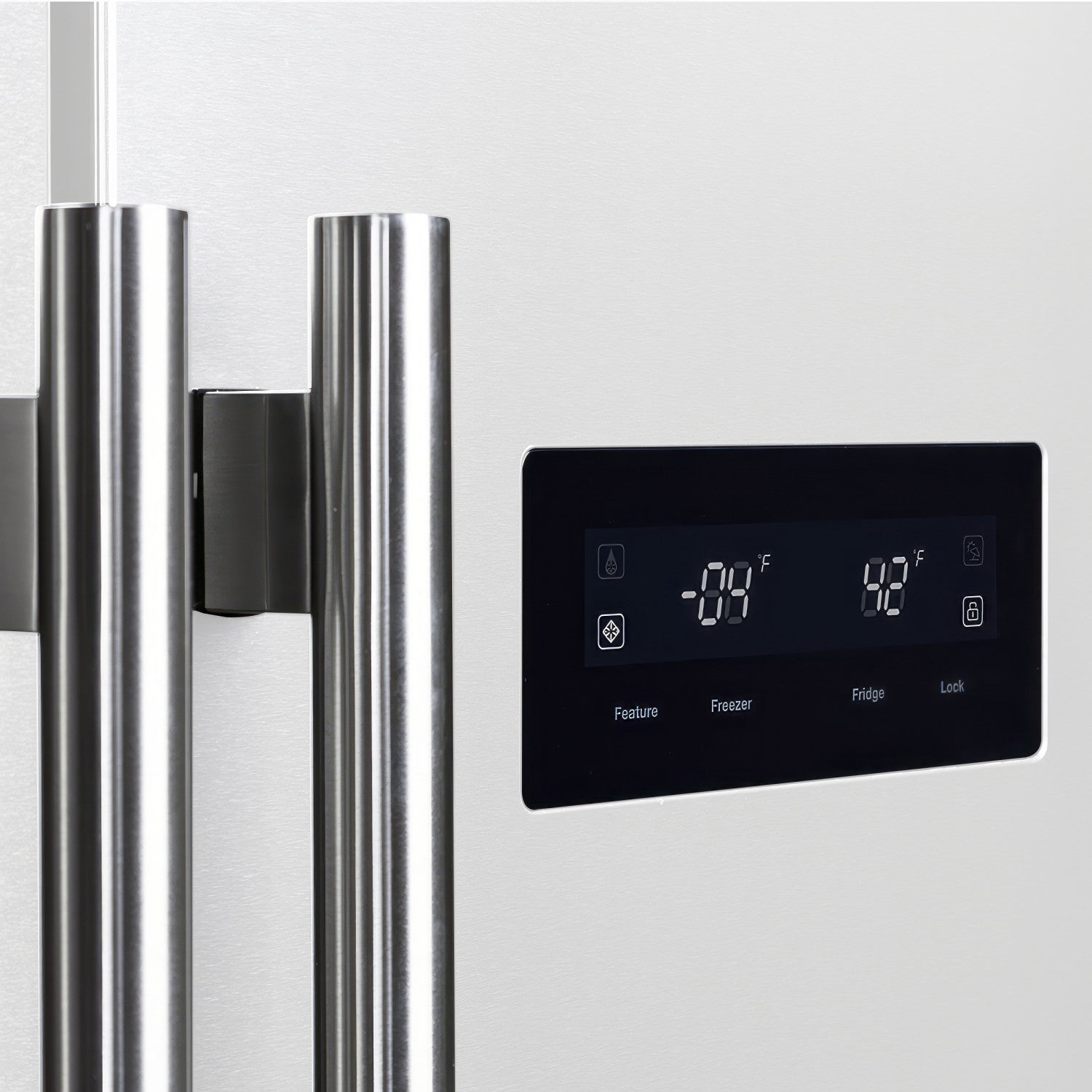 Forno Salerno 33" 15.6 Cu.Ft. White Freestanding Side-by-Side Refrigerator - FFRBI1805-33WHT