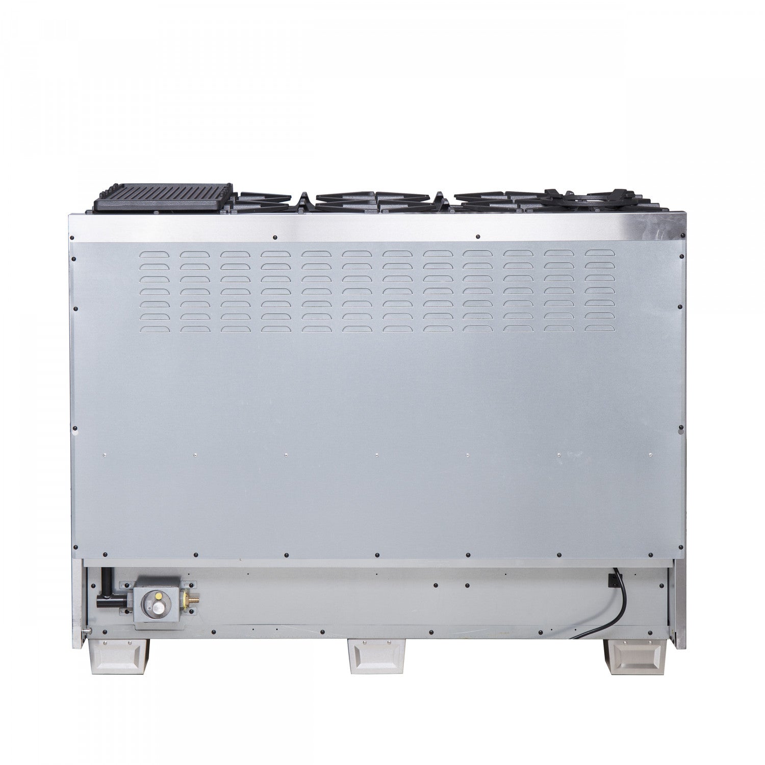 Forno Capriasca 48" Stainless Steel Freestanding Double Oven Gas Range with Air Fry (6.58 Cu. Ft.) - FFSGS6460-48