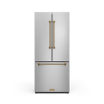 Thor Kitchen - Gordon Ramsay Collection 30" 17.5 Cu. Ft. Stainless Steel Counter-Depth French Door Refrigerator with Ice Maker - RF3017FFD99-BRZ