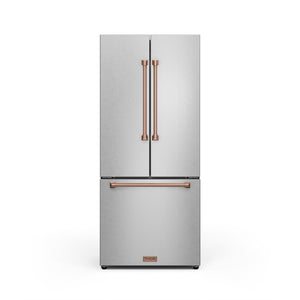 Thor Kitchen - Gordon Ramsay Collection 30" 17.5 Cu. Ft. Stainless Steel Counter-Depth French Door Refrigerator with Ice Maker - RF3017FFD99-RSG