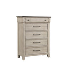 Bungalow 5 Drawer Chest - Brown, Light Grey