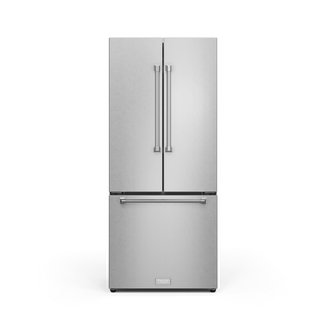 Thor Kitchen - Gordon Ramsay Collection 30" 17.5 Cu. Ft. Stainless Steel Counter-Depth French Door Refrigerator with Ice Maker - RF3017FFD99